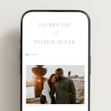 "Wax Seal Monogram" - Wedding Website in Ash by Carolyn MacLaren - Mobile Layout