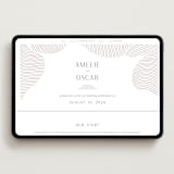"waves" - Wedding Website in Dove Grey by Elly - Desktop Design