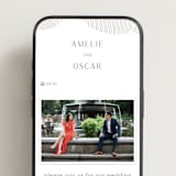 "waves" - Wedding Website in Dove Grey by Elly - Mobile Layout