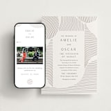 "waves" - Wedding Website in Dove Grey by Elly - Match Your Stationery