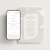 "waves" - Wedding Website in Dove Grey by Elly - Match Your Stationery