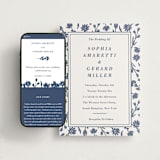 "Pressed Frame" - Wedding Website in Aegean by Oma N. Ramkhelawan - Match Your Stationery