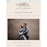 "Leafy Branch" - Wedding Website in Latte by Katherine Moynagh - Mobile Layout