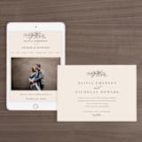 "Leafy Branch" - Wedding Website in Latte by Katherine Moynagh - Match Your Stationery