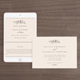 "Leafy Branch" - Wedding Website in Latte by Katherine Moynagh - Match Your Stationery