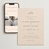 "Sketch" - Wedding Website in Blush Dust by Sara Hicks Malone - Match Your Stationery