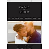 "Harmony" - Wedding Website in Noir by Nazia Hyder - Mobile Layout
