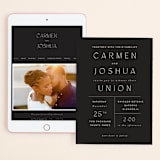 "Harmony" - Wedding Website in Noir by Nazia Hyder - Match Your Stationery