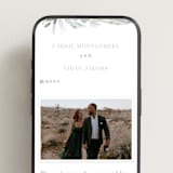 "Amorino" - Wedding Website in Sage by Petra Kern - Mobile Layout
