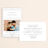 "Sienna" - Wedding Website in Sugar by Jessica Williams - Match Your Stationery