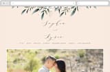"Cascade" - Wedding Website in Angelic by Jennifer Postorino - Desktop Design