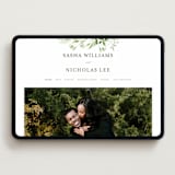 "Verdure" - Wedding Website in Garden by Leah Bisch - Desktop Design