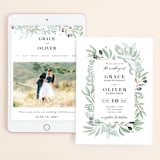 "Olivier" - Wedding Website in Olive by Bonjour Paper - Match Your Stationery