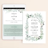 "Olivier" - Wedding Website in Olive by Bonjour Paper - Match Your Stationery