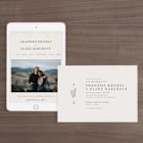 "Herb Garden" - Wedding Website in Taupe by Sarah Brown - Match Your Stationery