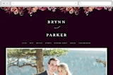 "Fall Floral" - Wedding Website in Mauve by Alethea and Ruth - Desktop Design