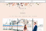 "Golden Hour" - Wedding Website in Peony by Jennifer Wick - Desktop Design