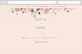 "Golden Hour" - Wedding Website in Peony by Jennifer Wick - Desktop Design