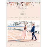 "Golden Hour" - Wedding Website in Peony by Jennifer Wick - Mobile Layout