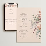 "Golden Hour" - Wedding Website in Peony by Jennifer Wick - Match Your Stationery