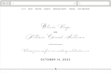 "Elegant Crest" - Wedding Website in Stone by Ariel Rutland - Desktop Design