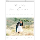 "Elegant Crest" - Wedding Website in Stone by Ariel Rutland - Mobile Layout