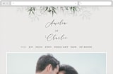 "Wedding Whisper" - Wedding Website in Lilac by Chris Griffith - Desktop Design