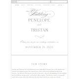"calisson" - Wedding Website in Mist by chocomocacino - Guest Management