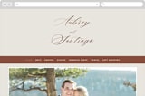 "Streamlined" - Wedding Website in Nutmeg by Nicole Barreto - Desktop Design