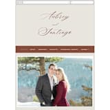"Streamlined" - Wedding Website in Nutmeg by Nicole Barreto - Mobile Layout