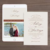 "Streamlined" - Wedding Website in Nutmeg by Nicole Barreto - Match Your Stationery