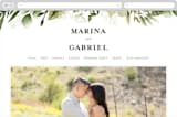 "Enchanted Greenery" - Wedding Website in Frost by Susan Moyal - Desktop Design