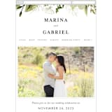 "Enchanted Greenery" - Wedding Website in Frost by Susan Moyal - Mobile Layout