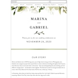 "Enchanted Greenery" - Wedding Website in Frost by Susan Moyal - Mobile Layout