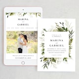 "Enchanted Greenery" - Wedding Website in Frost by Susan Moyal - Match Your Stationery