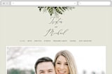 "Love springs eternal" - Wedding Website in Fern by Chris Griffith - Desktop Design