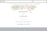 "In The Fall" - Wedding Website in Slate by Ashlee Townsend - Desktop Design