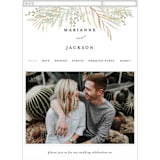 "In The Fall" - Wedding Website in Slate by Ashlee Townsend - Guest Management