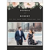"Lovely Vine" - Wedding Website in Blush by Susan Moyal - Guest Management