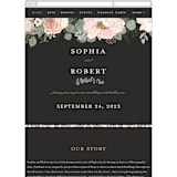 "Lovely Vine" - Wedding Website in Blush by Susan Moyal - Guest Management