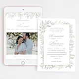 "Dear Greenery" - Wedding Website in Eucalyptos by Hooray Creative - Match Your Stationery
