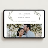 "Whispered Leaves" - Wedding Website in Leaf by Kristie Kern - Desktop Design