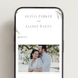 "Whispered Leaves" - Wedding Website in Leaf by Kristie Kern - Mobile Layout