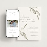 "Whispered Leaves" - Wedding Website in Leaf by Kristie Kern - Match Your Stationery