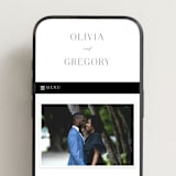 "Classy Type" - Wedding Website in Lily by Hooray Creative - Mobile Layout