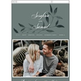 "Serafina" - Wedding Website in Sage by Melanie Kosuge - Guest Management