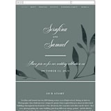 "Serafina" - Wedding Website in Sage by Melanie Kosuge - Mobile Layout