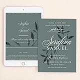 "Serafina" - Wedding Website in Sage by Melanie Kosuge - Match Your Stationery