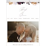 "Lush Bouquet" - Wedding Website in Autumn by Phrosné Barwood - Guest Management