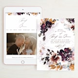 "Lush Bouquet" - Wedding Website in Autumn by Phrosné Barwood - Match Your Stationery